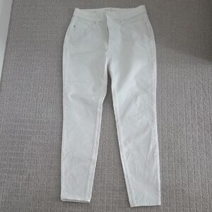 White House Black Market White Skinny Ankle Pant Sz 4